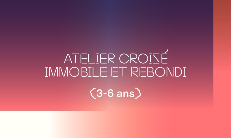 Atelier Croisé Immobile et rebondi 3-6 ans